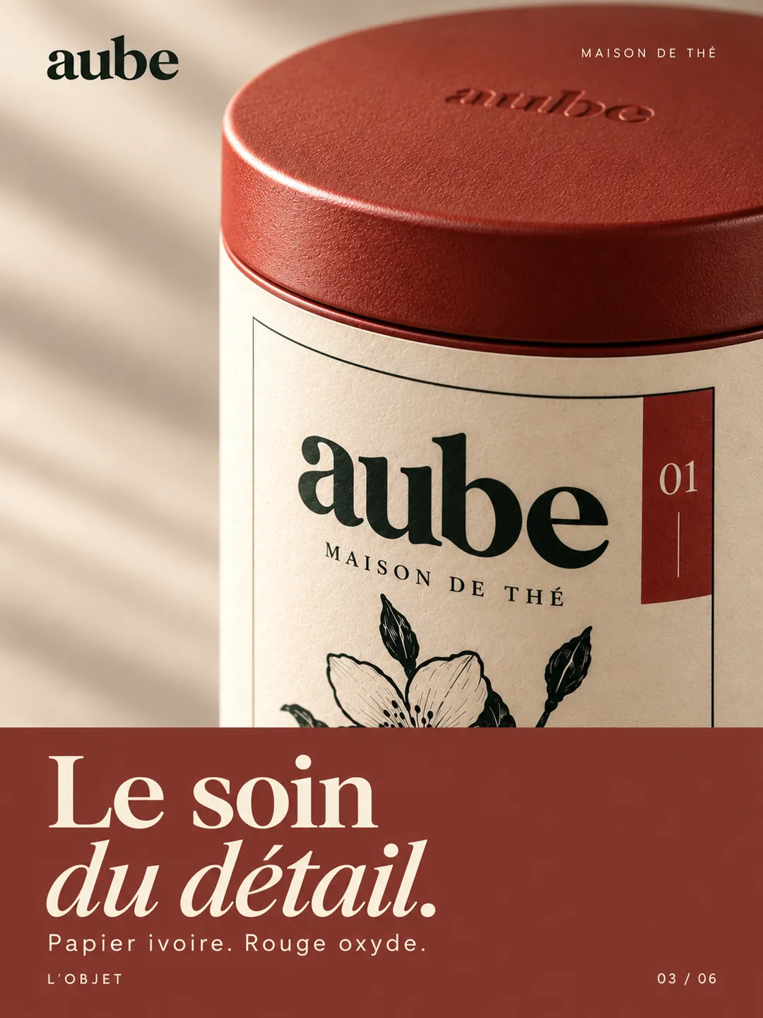 Aube, visuel 3 : Le soin du détail