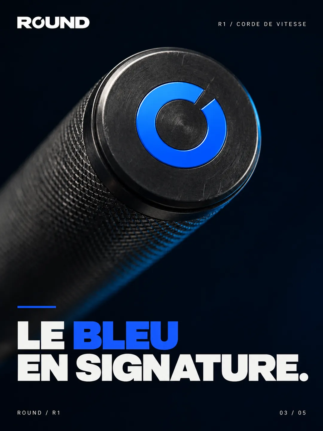 Round, visuel 3 : Le bleu en signature